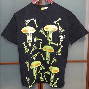 Target Glow-In-Dark Skeletons Skulls Halloween Day Of The Dead T-Shirt Tee Sz L